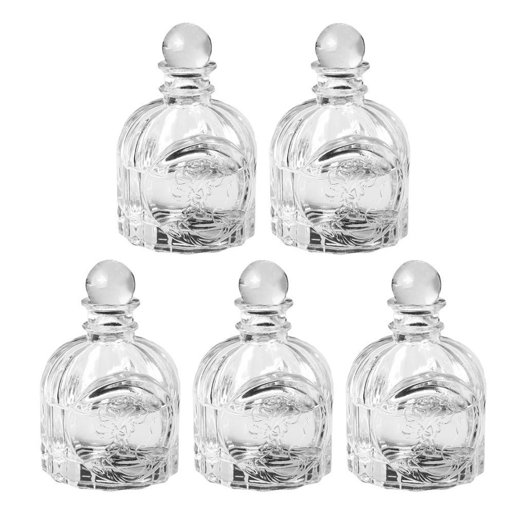 Car Fragrance Diffuser - 5 Zestawów Przezroczystych Butelek na Perfumy
