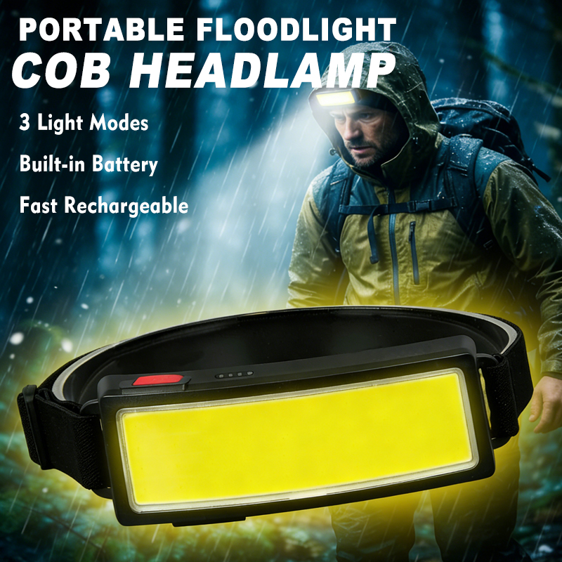 Led Headlight Bulbs - Mocna latarka czołowa COB LED, 4