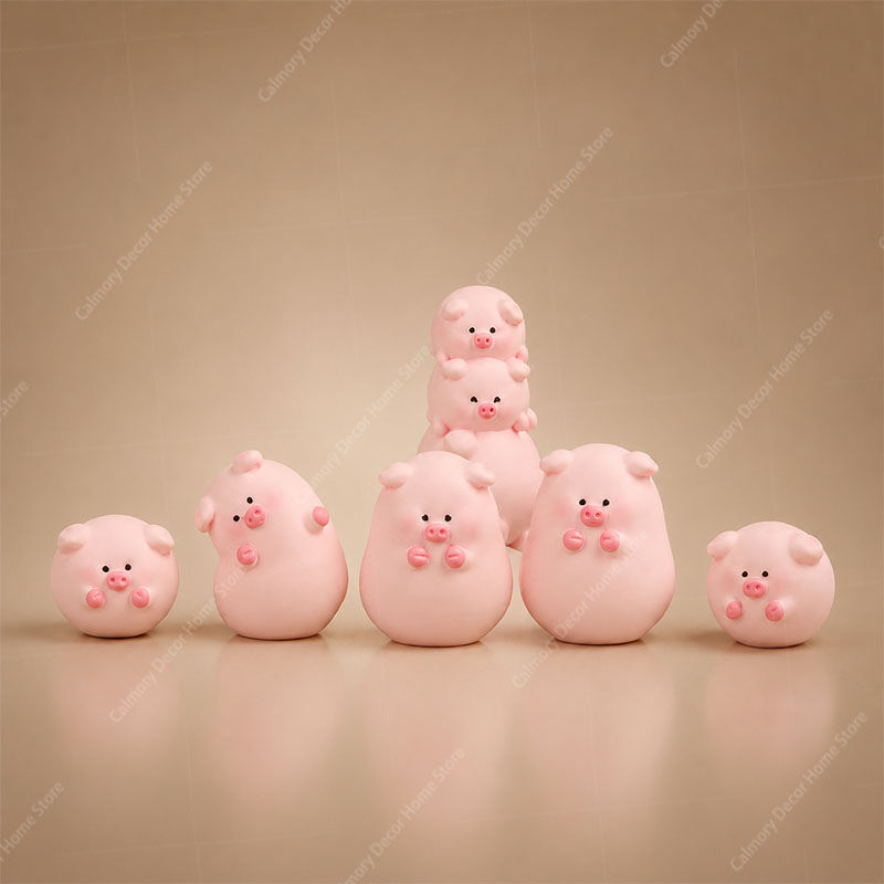 Car Accessories Walmart - 1 szt. Urocza Mini Figurka Świnki,