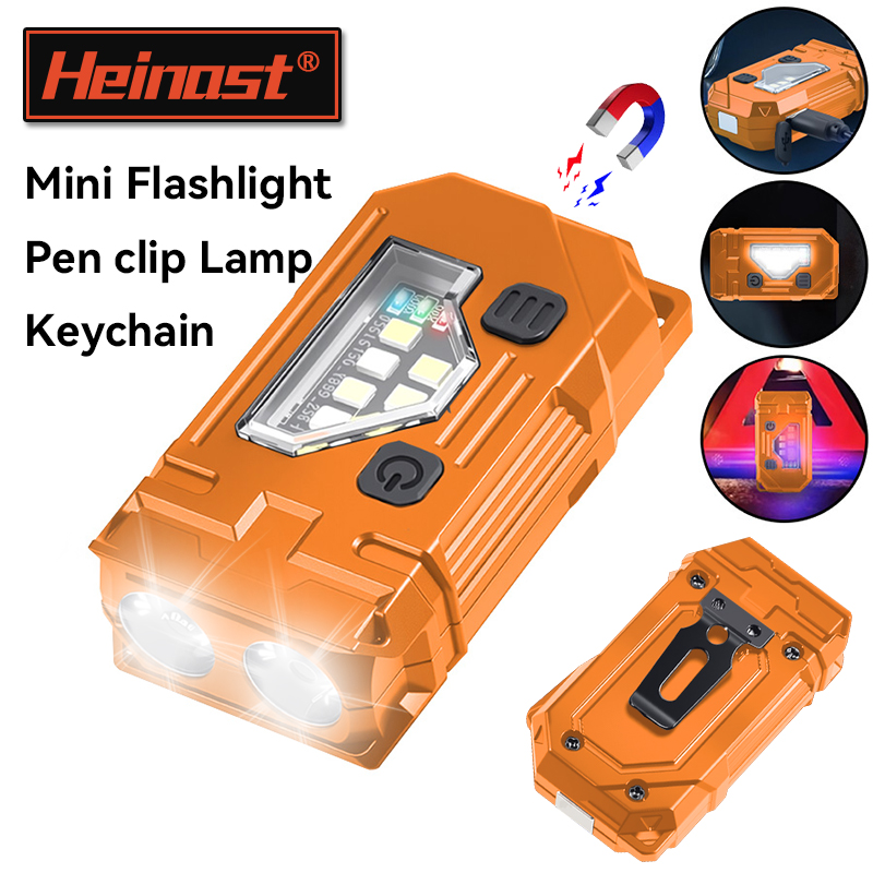 Led Headlight Bulbs - Mini Latarka EDC Brelok Akumulatorowa Magnetyczna