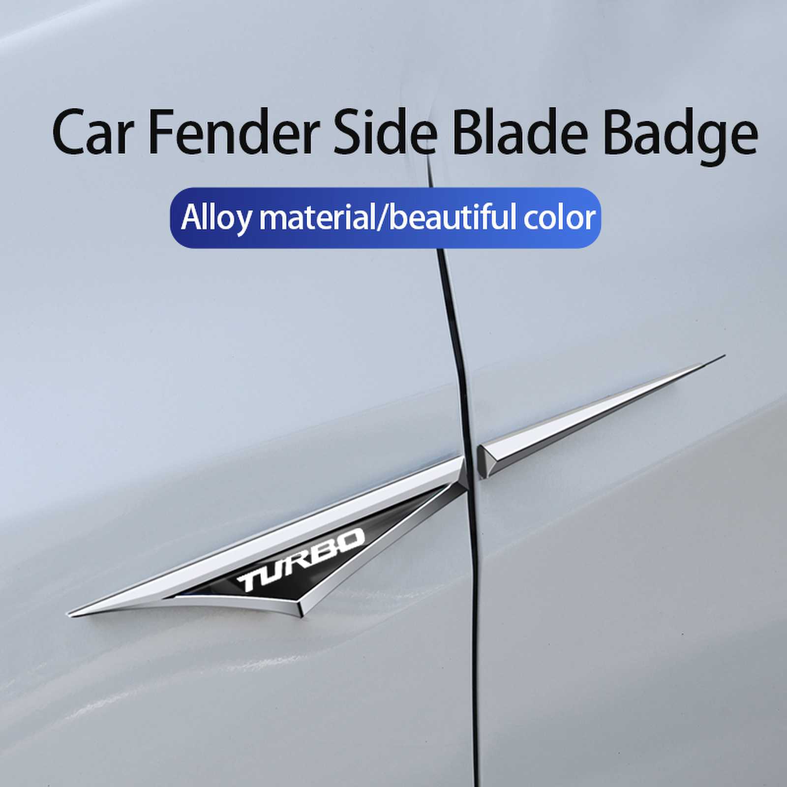 Car Accessories Unique - Nowa moda Turbo Logo Samochodowa metalowa