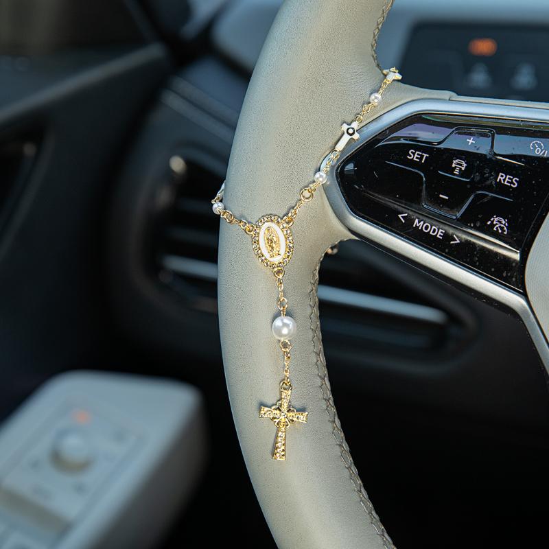 Car Accessories Unique - Ozdoba różańca na kierownicę | Zawieszka