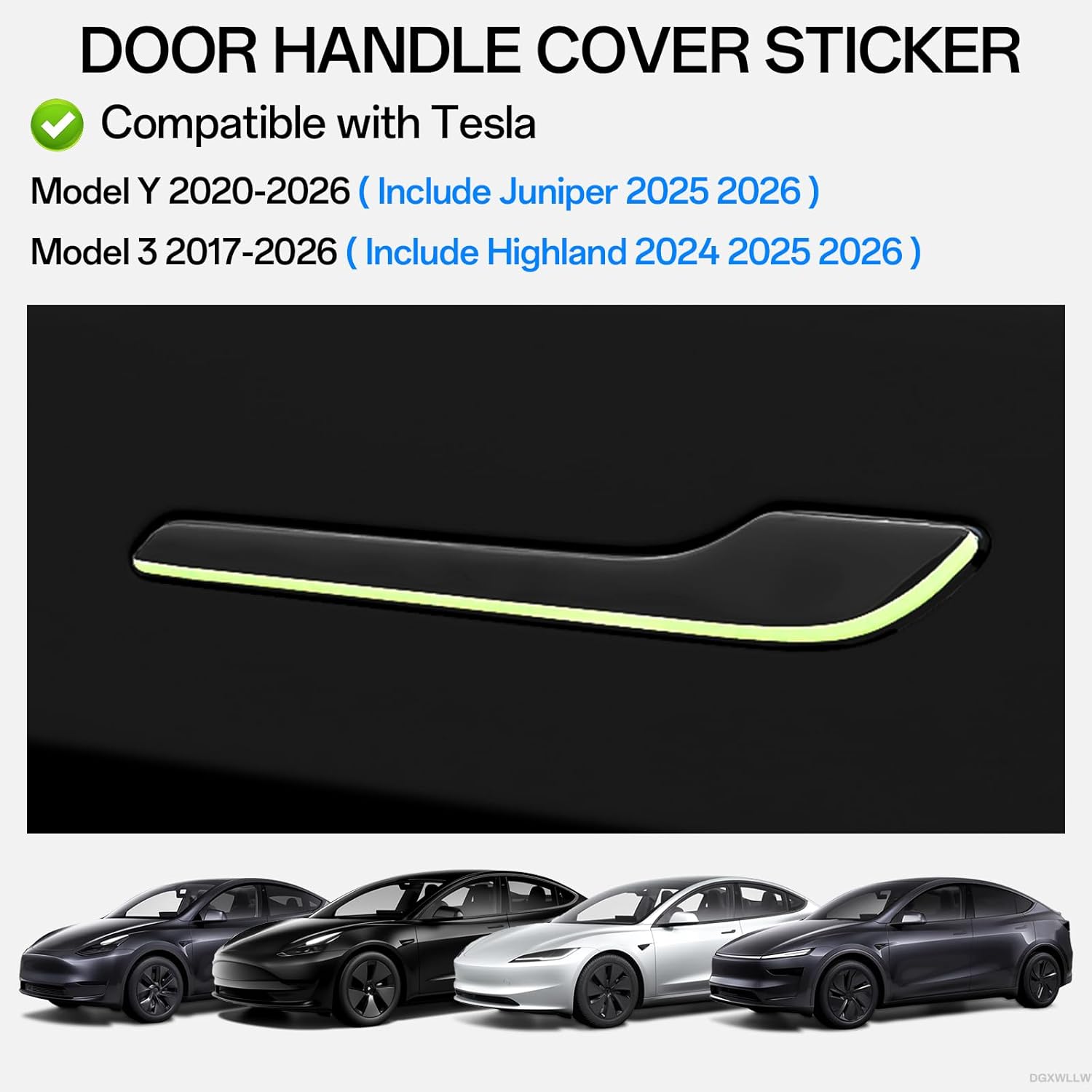 Naklejki na samochód Tesla Mod – Car Door Handle Protector recenzja i cena