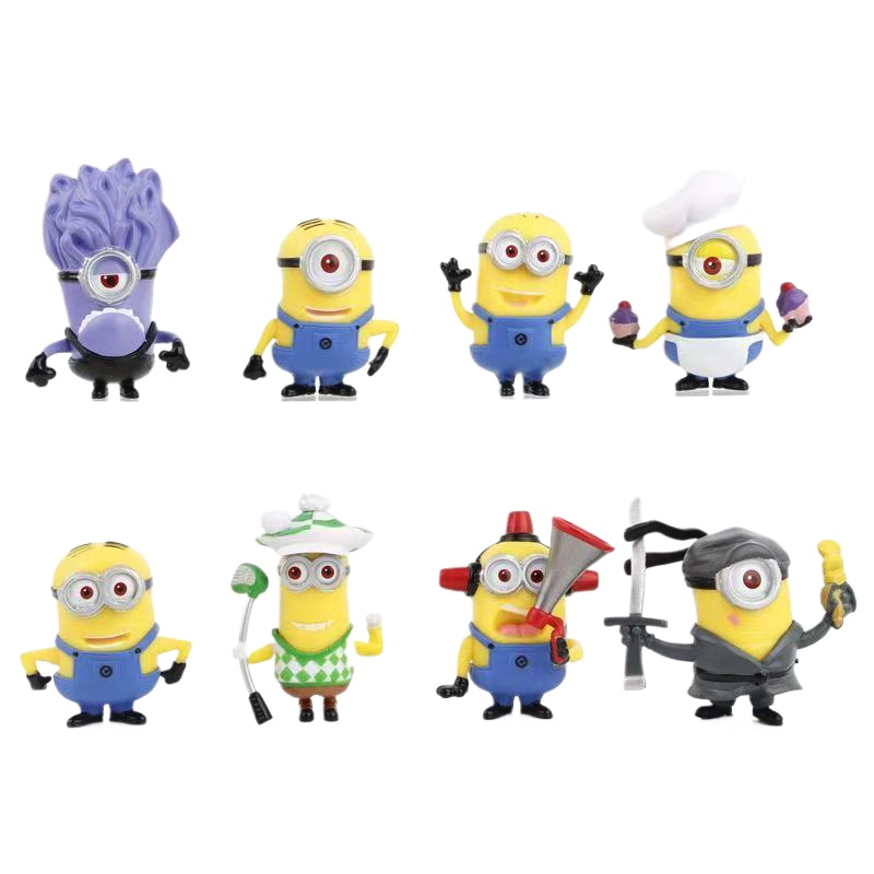 8 szt./1 zestaw 52TOYS Minionk – Car Accessories Walmart recenzja i cena