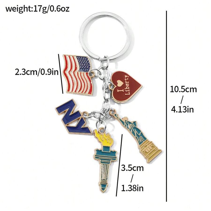 1 szt. Modny brelok z flagą na – Car Accessories York recenzja i cena