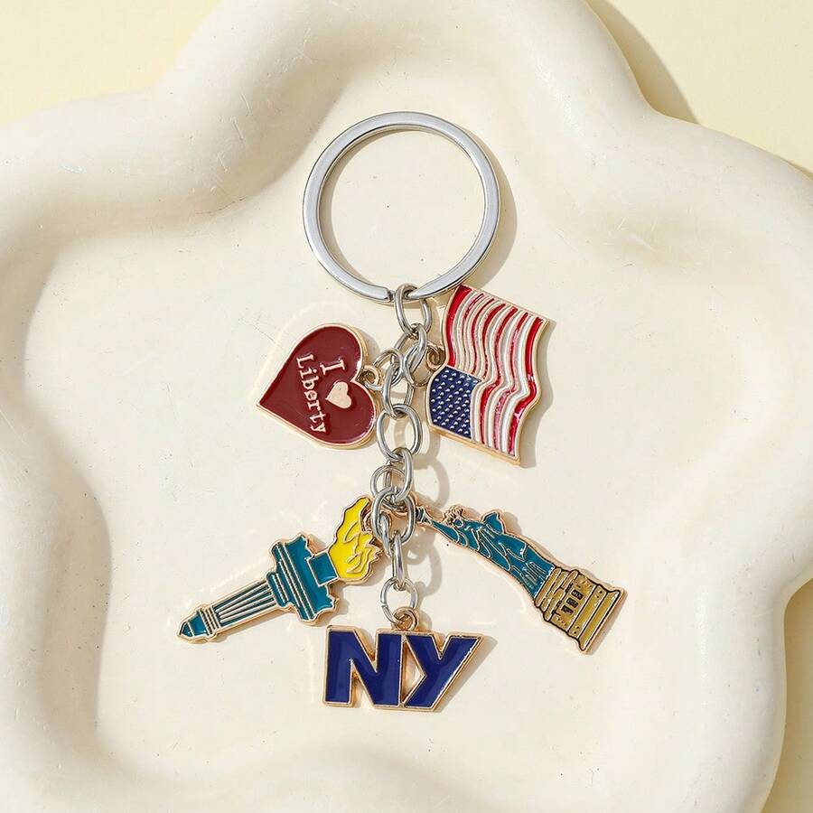1 szt. Modny brelok z flagą na – Car Accessories York recenzja i cena