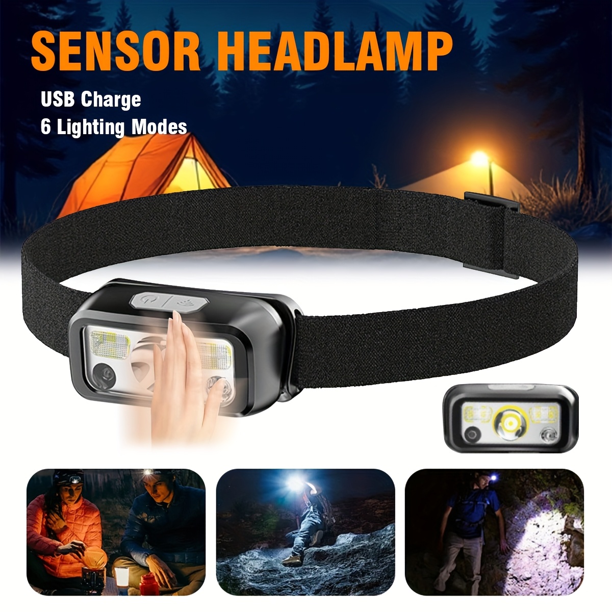 Mocna latarka czołowa LED COB  – Led Headlight Bulbs recenzja i cena