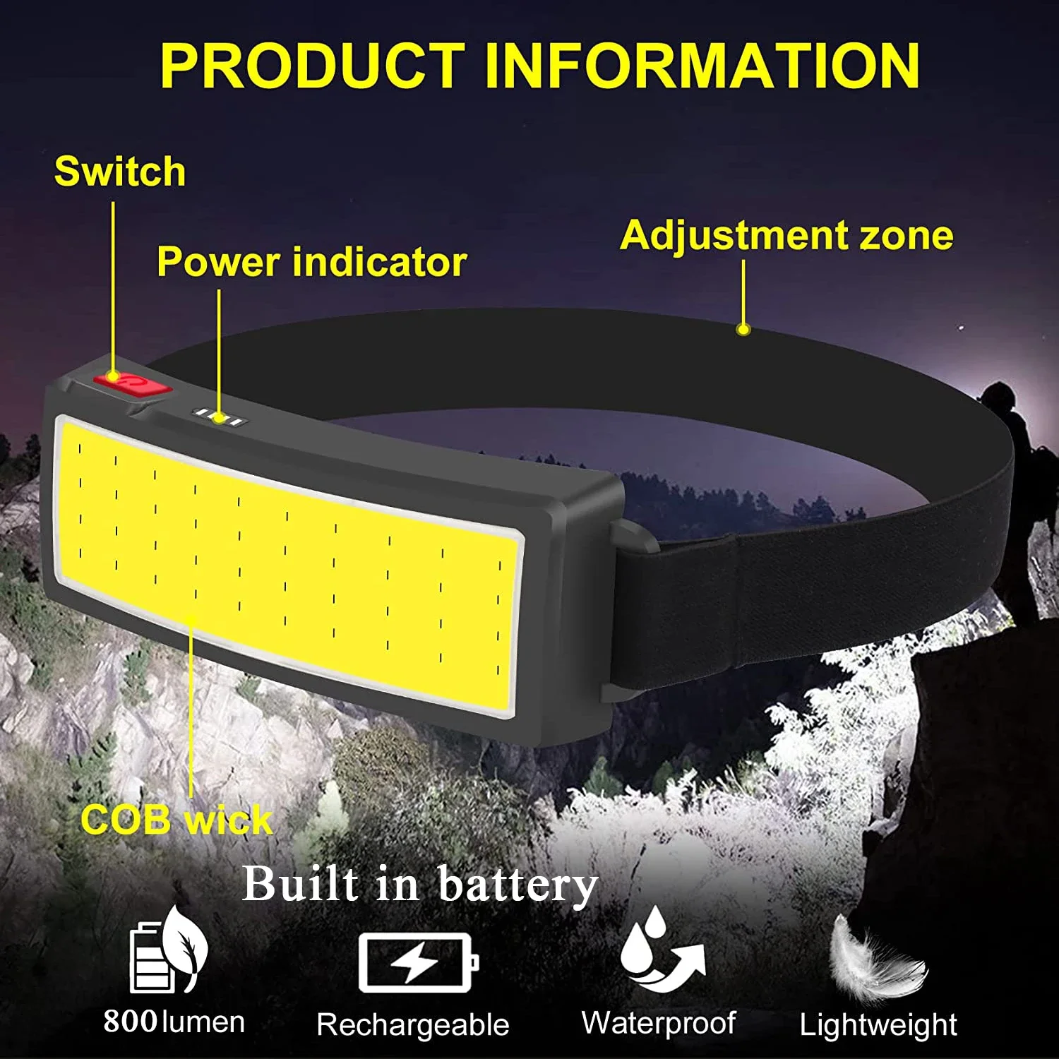 Przenośna latarka czołowa LED  – Led Headlight Bulbs recenzja i cena
